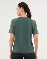 Women's AUSM5X™ Raglan Tee - Deep Emerald